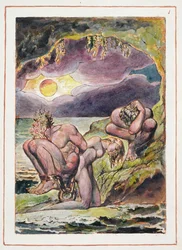 Visionen der Töchter Albions: Frontispiz, entworfen 1793, fertiggestellt ca. 1815